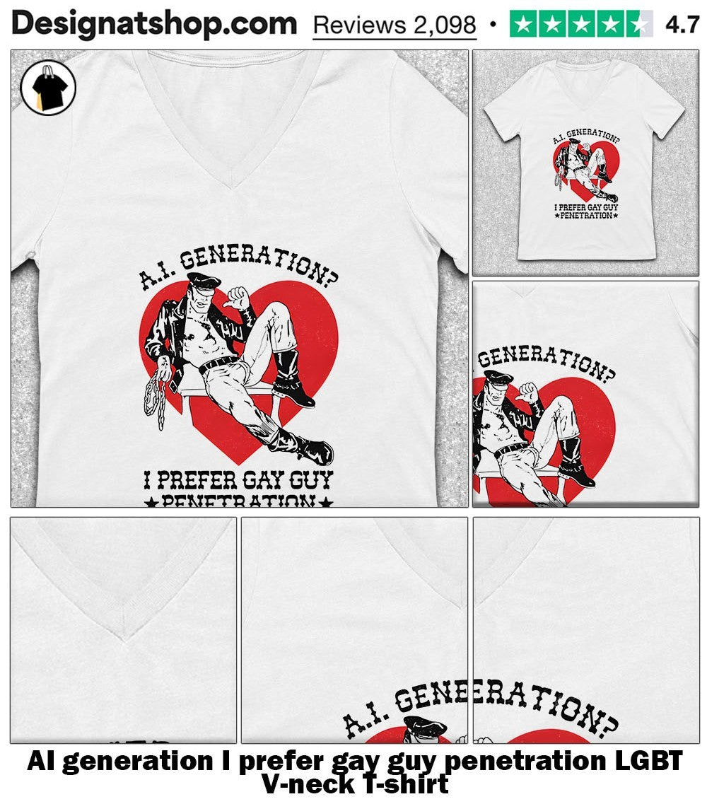 AI generation I prefer gay guy penetration LGBT shirt