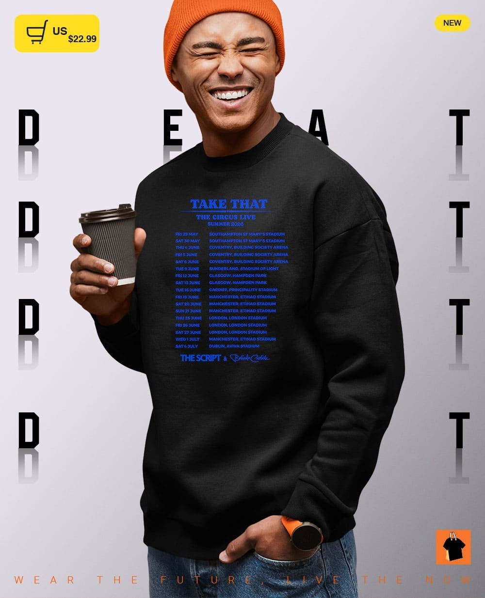 Blue 25th Anniversary Tour 2026 Concert Schedule shirt