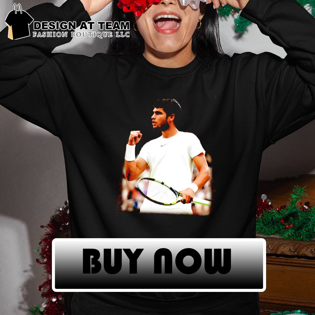 Carlos Alcaraz tennis photo vintage shirt
