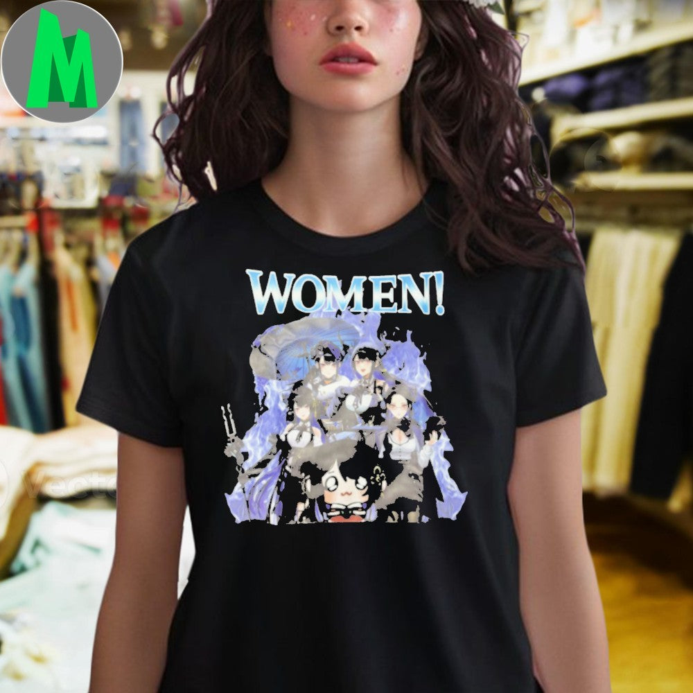 Design Anime Game Girl Group Nerissa Ravencroft Women Graphic T-Shirt