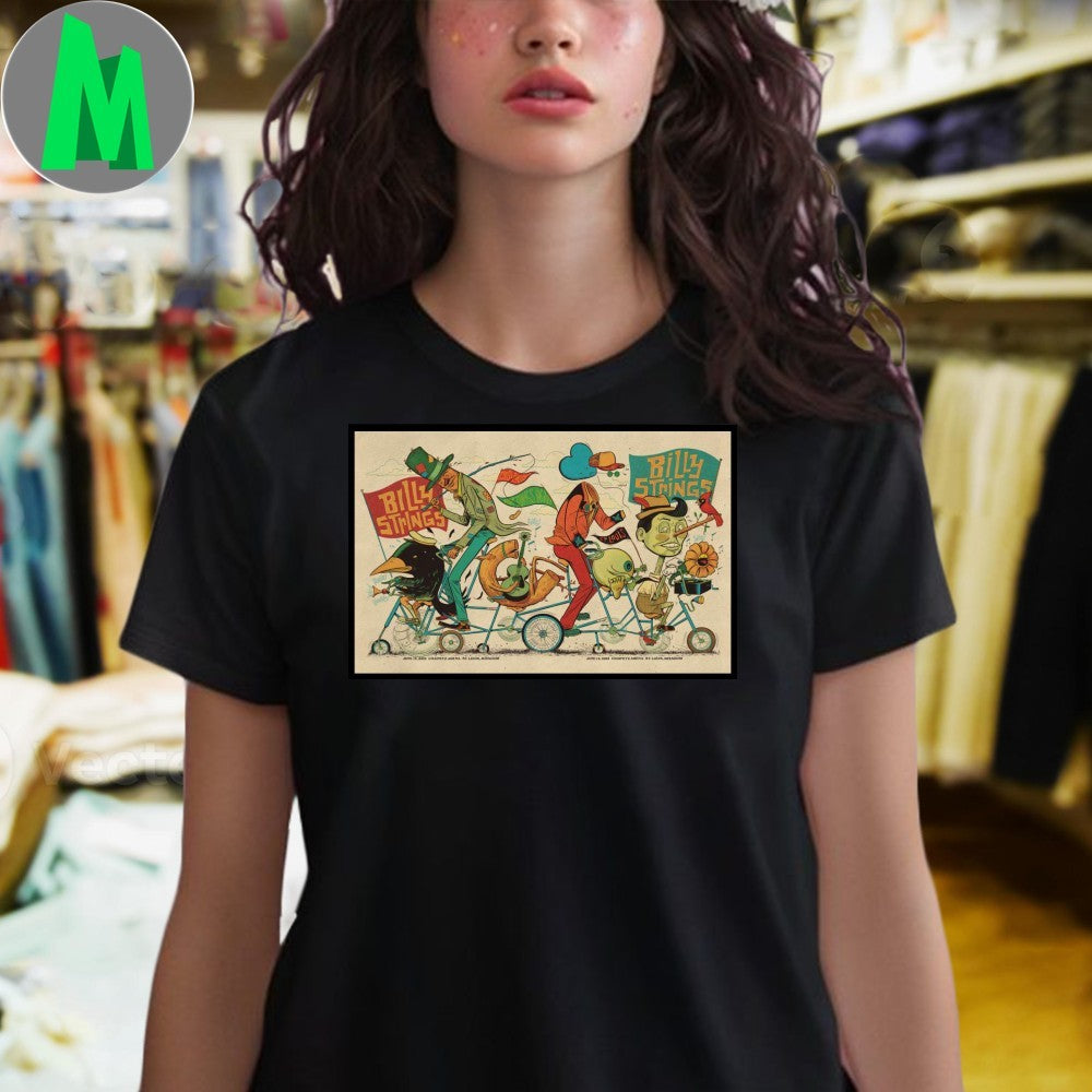 Design Billy Strings St. Louis MO June 13-14 2025 Concert Poster Shirt