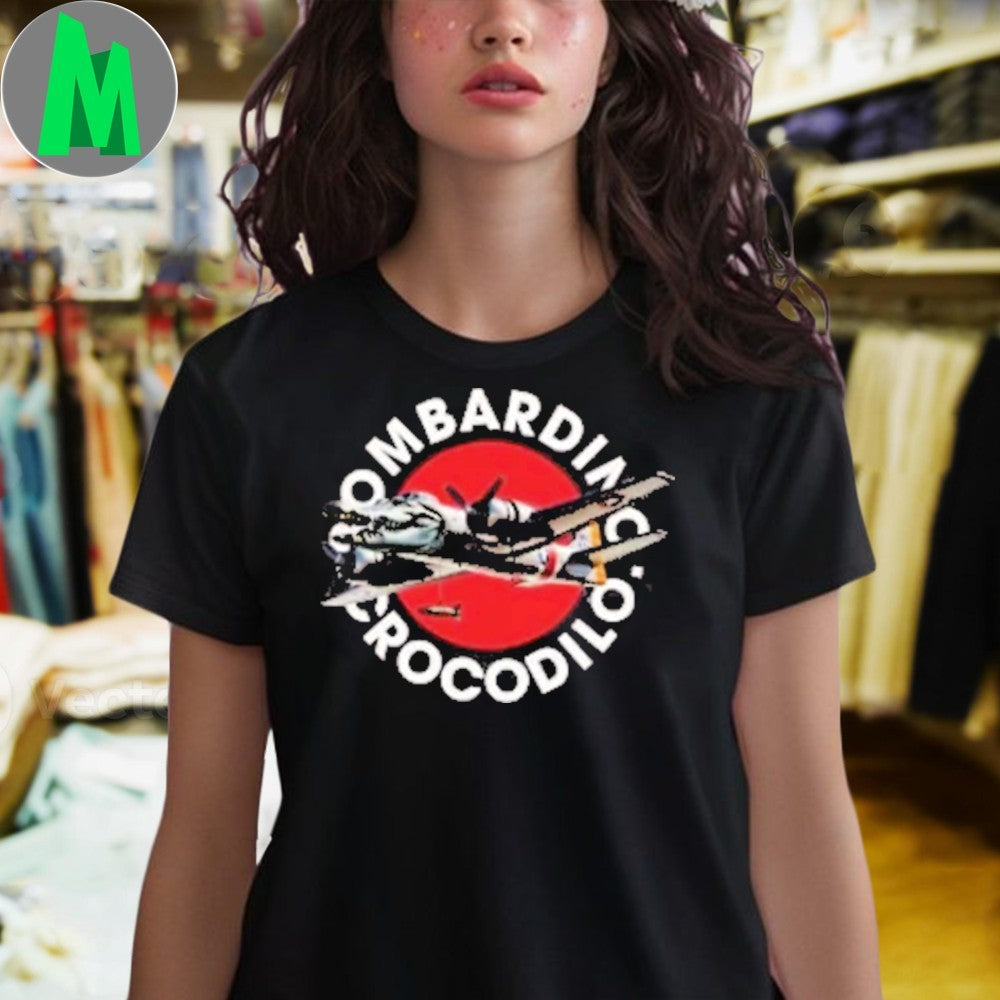 Design Bomber Plane Bombardino Crododilo T-Shirt