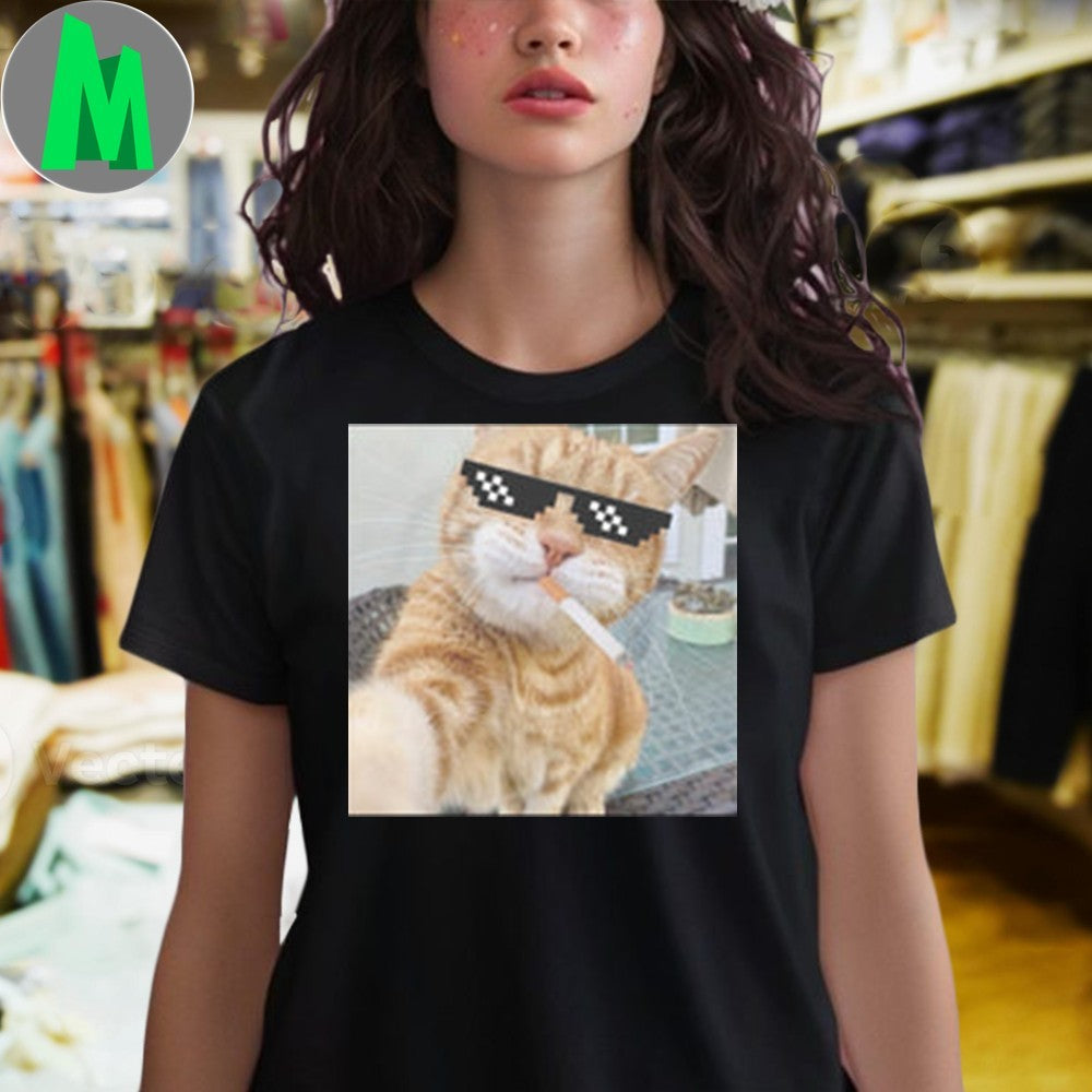 Design Cool ahh cat Cringey Shirt