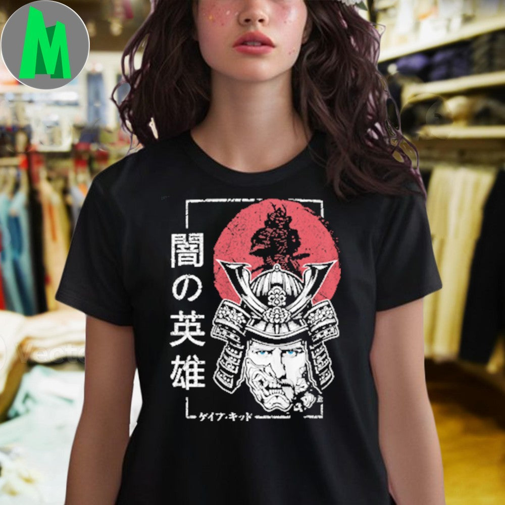 Design Gabe Kidd Hero of the Darkness Samurai Mask Graphic T-Shirt