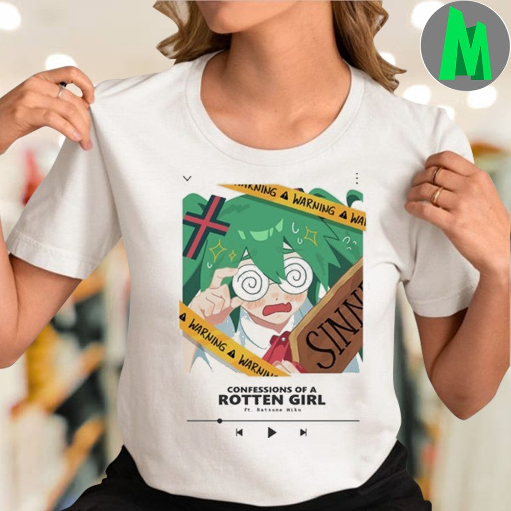 Design Grimruu Triple Baka Hatsune Miku Vocaloid Anime Confessions of a Rotten Girl New Shirt