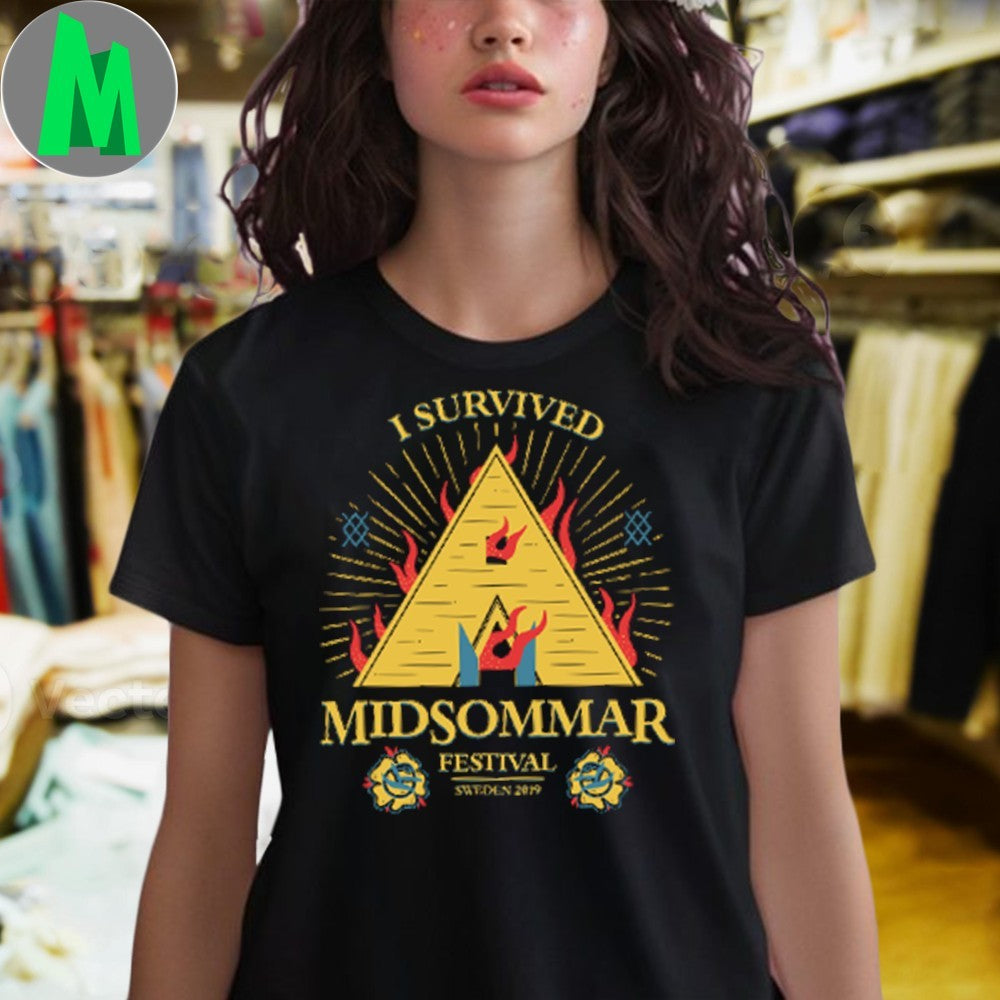 Design I Survived Midsommar Festival 2019 Horror Movie Shirt
