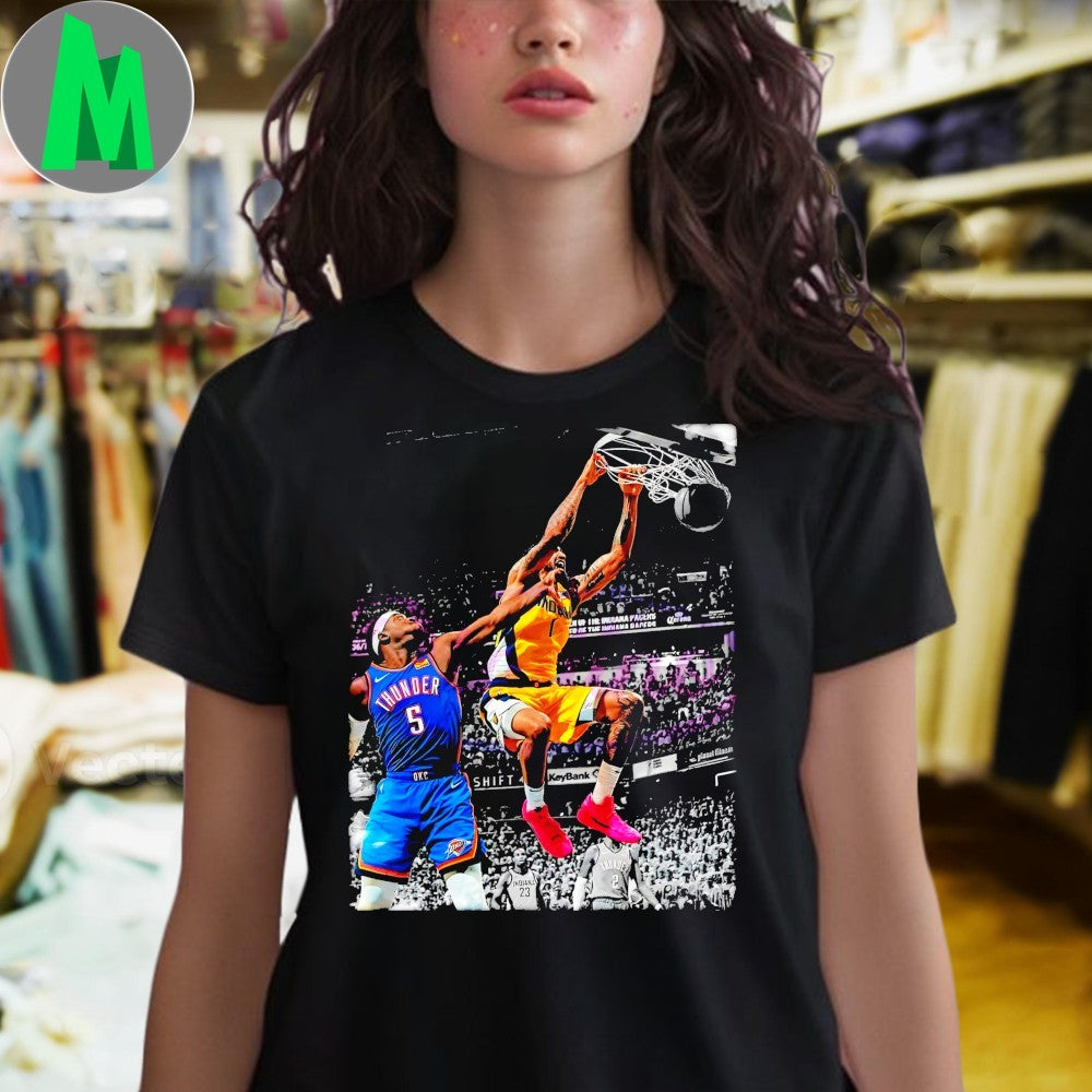 Design Obi Toppin Jr Powerful Dunk Basketball Shirt