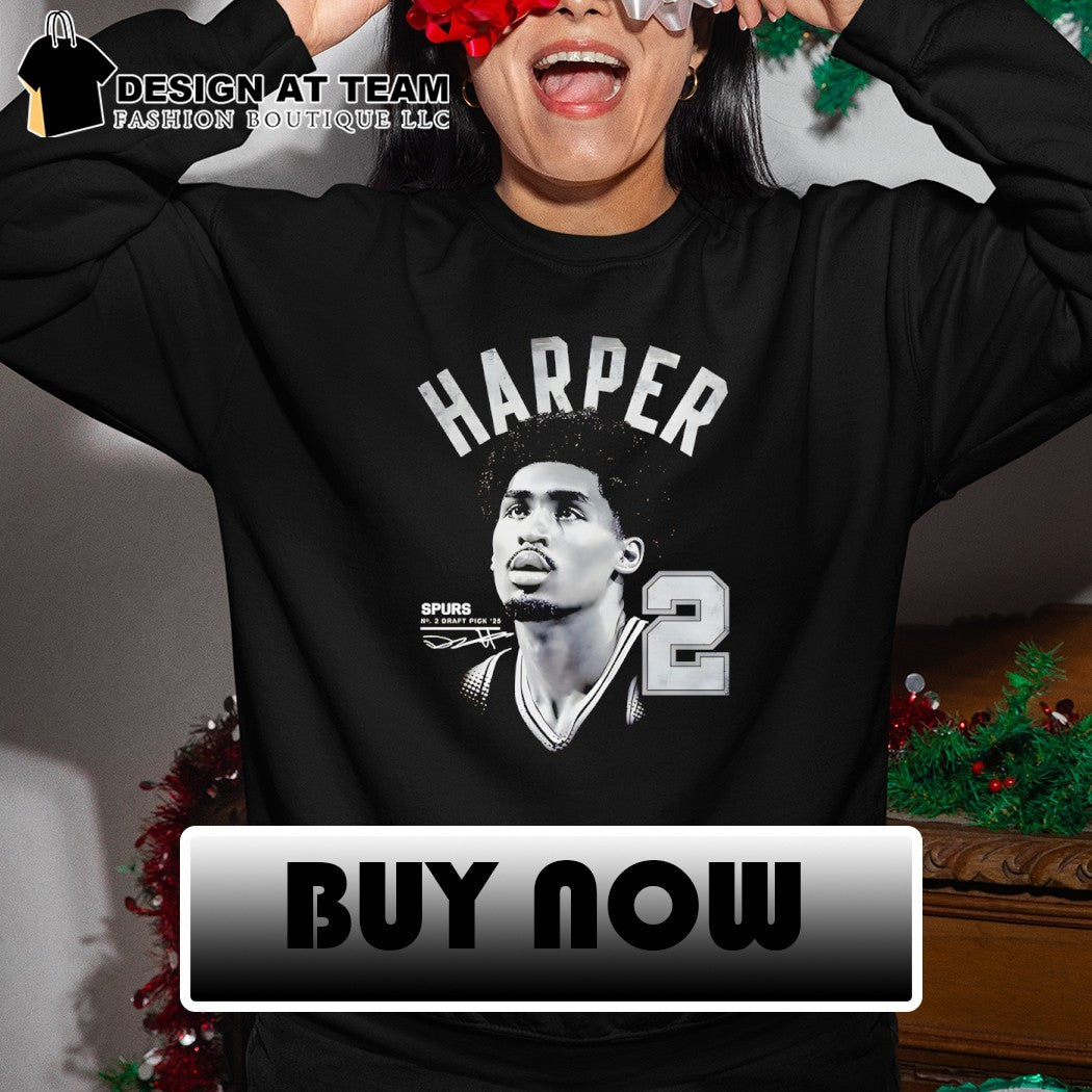 Dylan Harper 2 San Antonio Spurs Basketball Draft Pick ’25 signature shirt