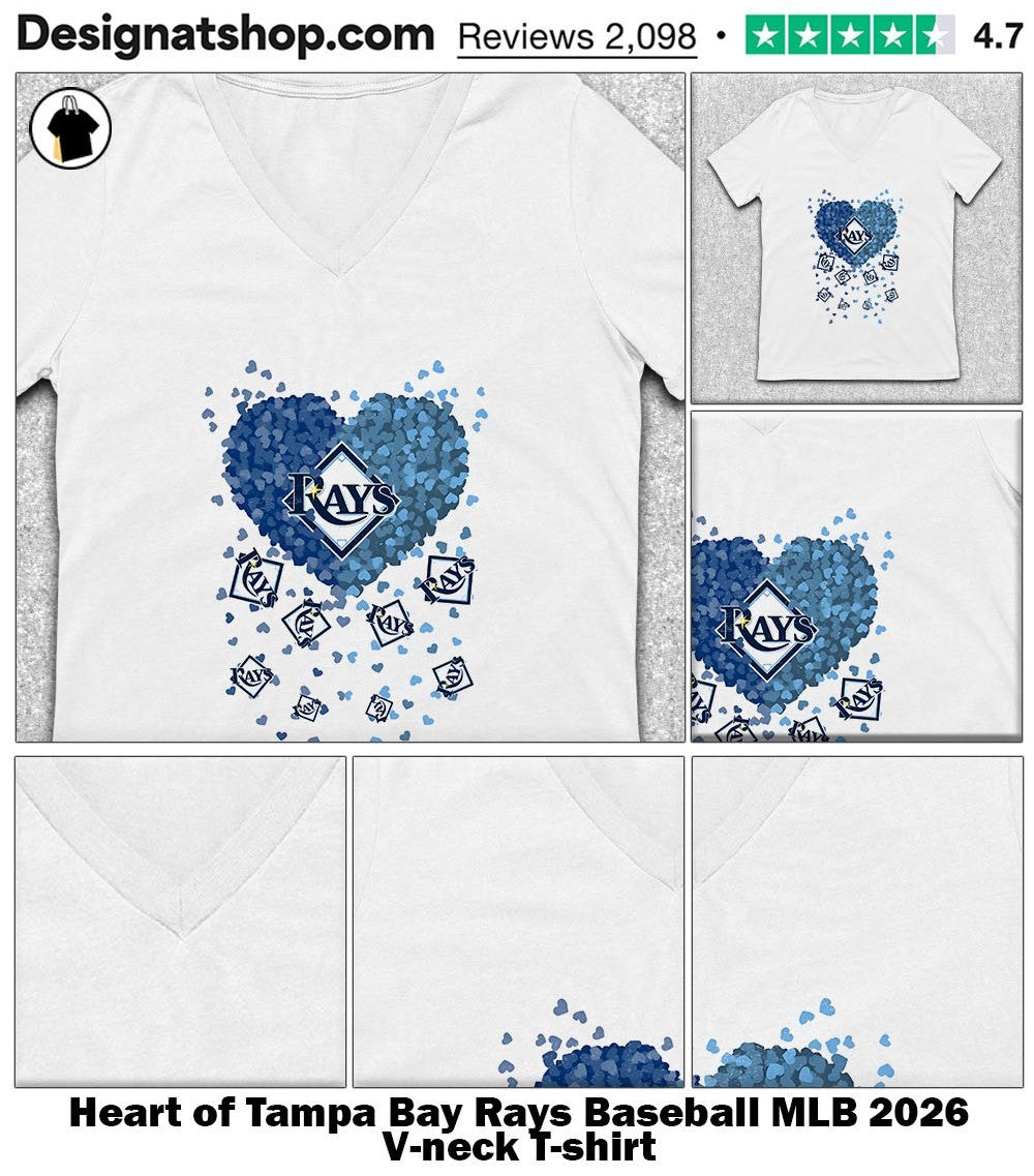 Heart of Tampa Bay Rays Baseball MLB 2026 shirt