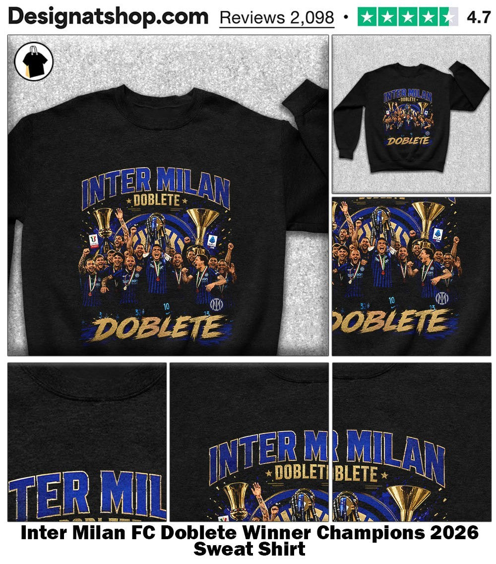 Inter Milan FC Doblete Winner Champions 2026 shirt
