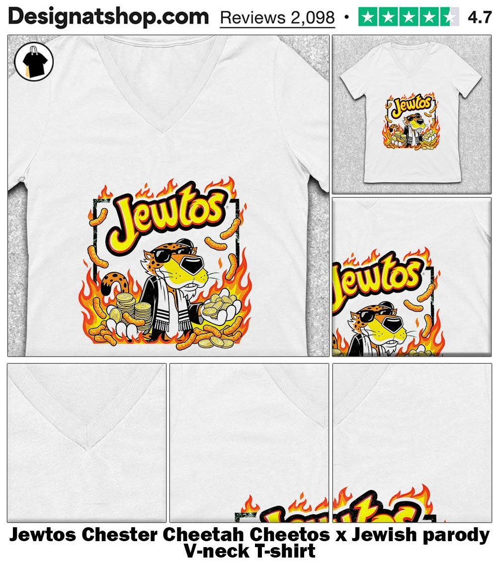Jewtos Chester Cheetah Cheetos x Jewish parody shirt