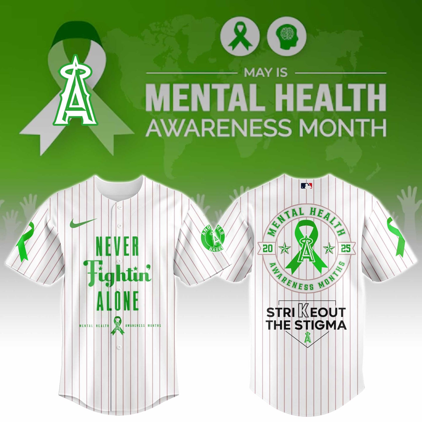 Los Angeles Angels Mental Health Awareness Week Jersey