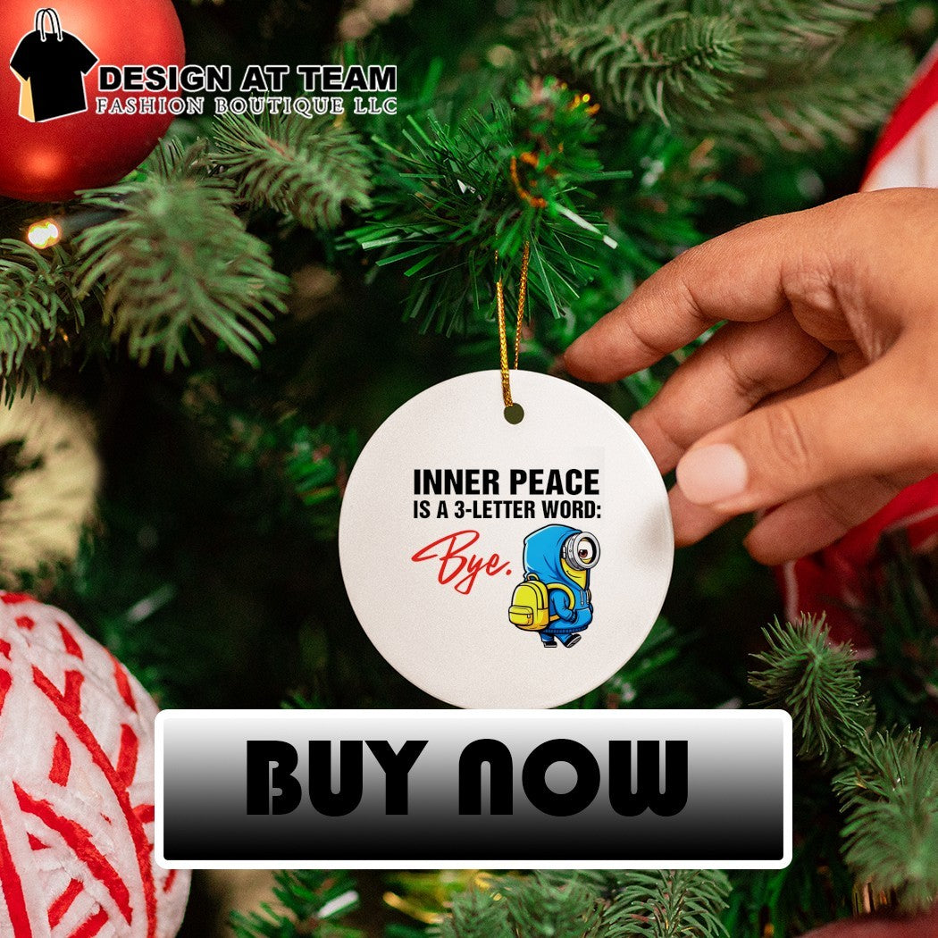 Minion inner peace is a 3-letter word bye shirt