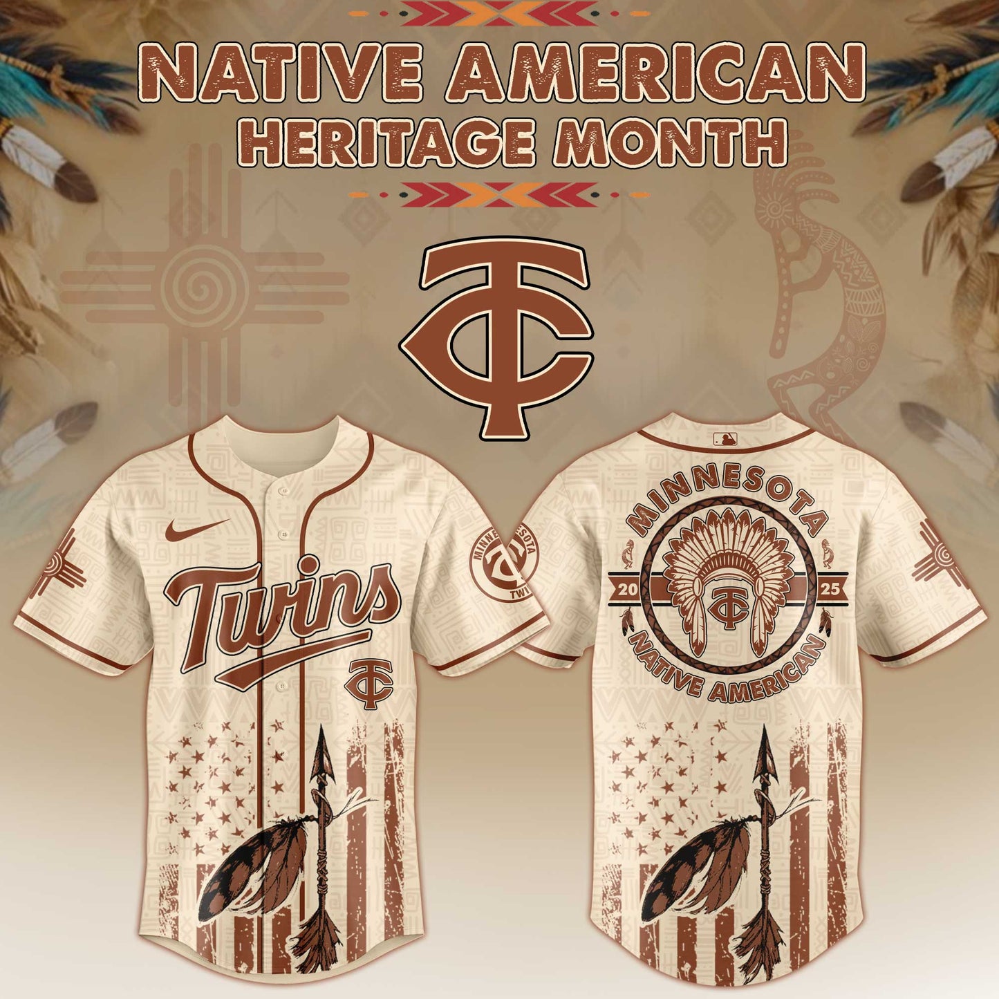 Minnesota Twins Native American Heritage Month Jersey 2025
