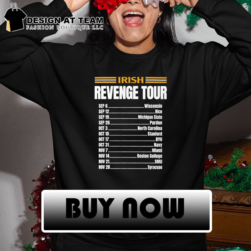 Notre Dame Fighting Irish Leave No Doubt Irish Revenge Tour 2026 shirt