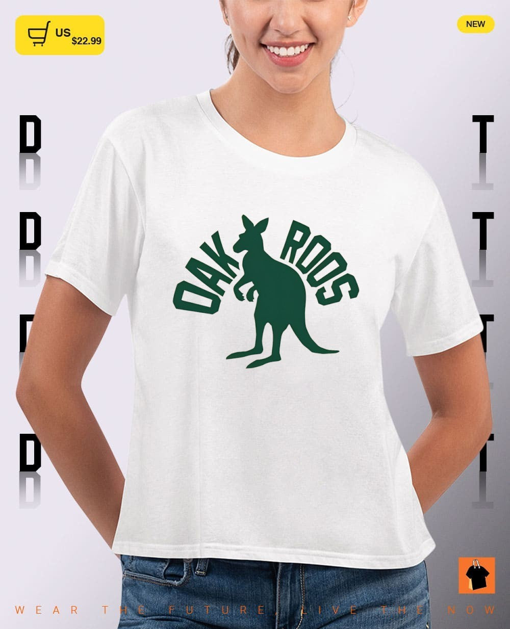 Oak Roos Australia Kangaroo logo shirt