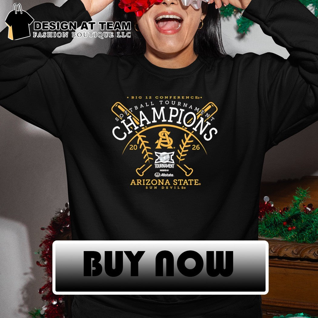 Arizona State Sun Devils Softball Tournament Champions 2026 Big 12 Conference shirt
