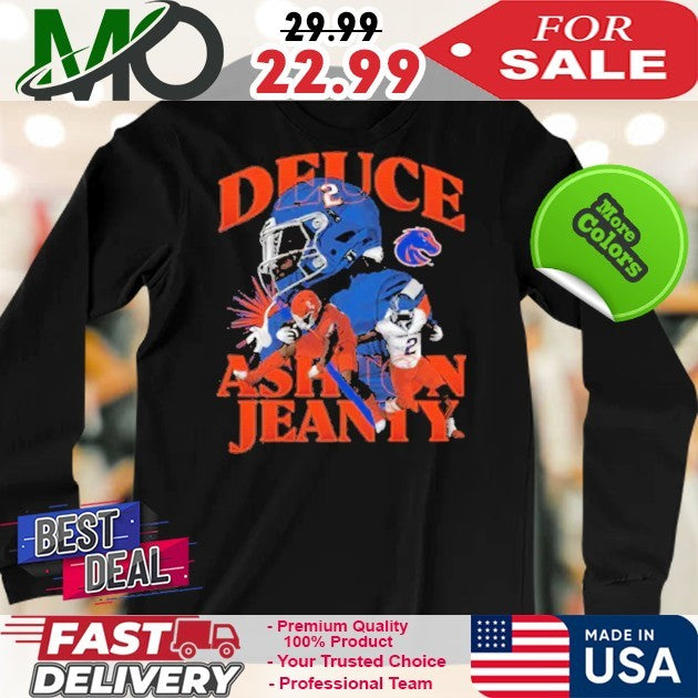 Athlete’s Thread Youth Boise State Broncos Black Ashton Jeanty Shirt