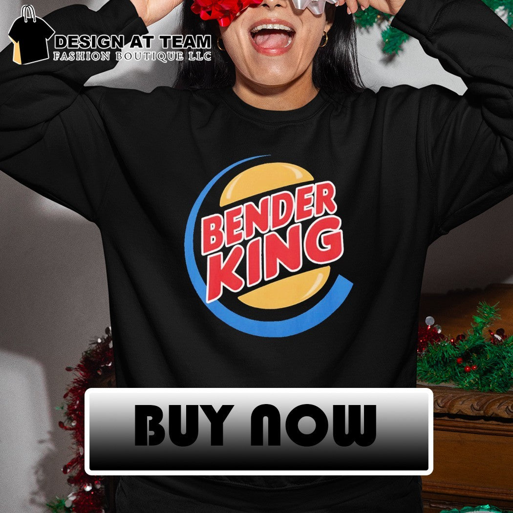 Bender King Burger King parody logo shirt