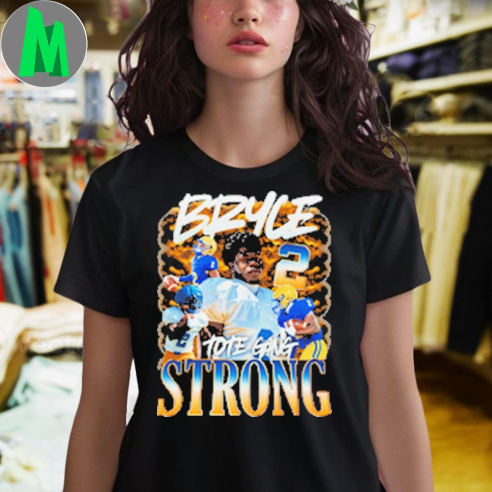 Bryce Strong #2 Football Player Totem Gang Graphic T-Shirt