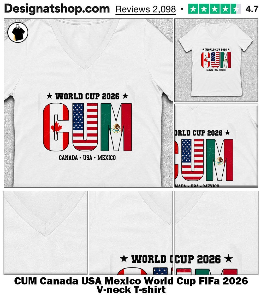 CUM Canada USA Mexico World Cup FiFa 2026 shirt