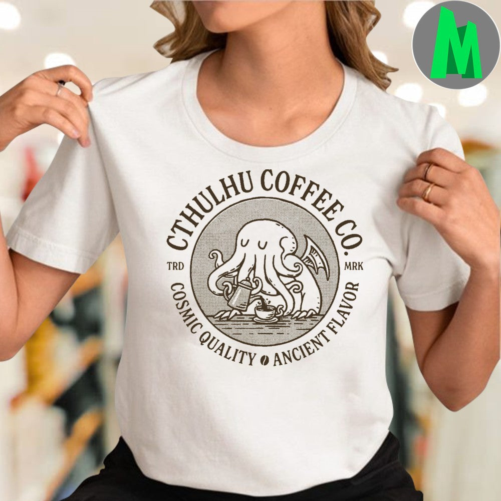 Cthulhu Coffee Co Cosmic Quality Ancient Flavor Shirt
