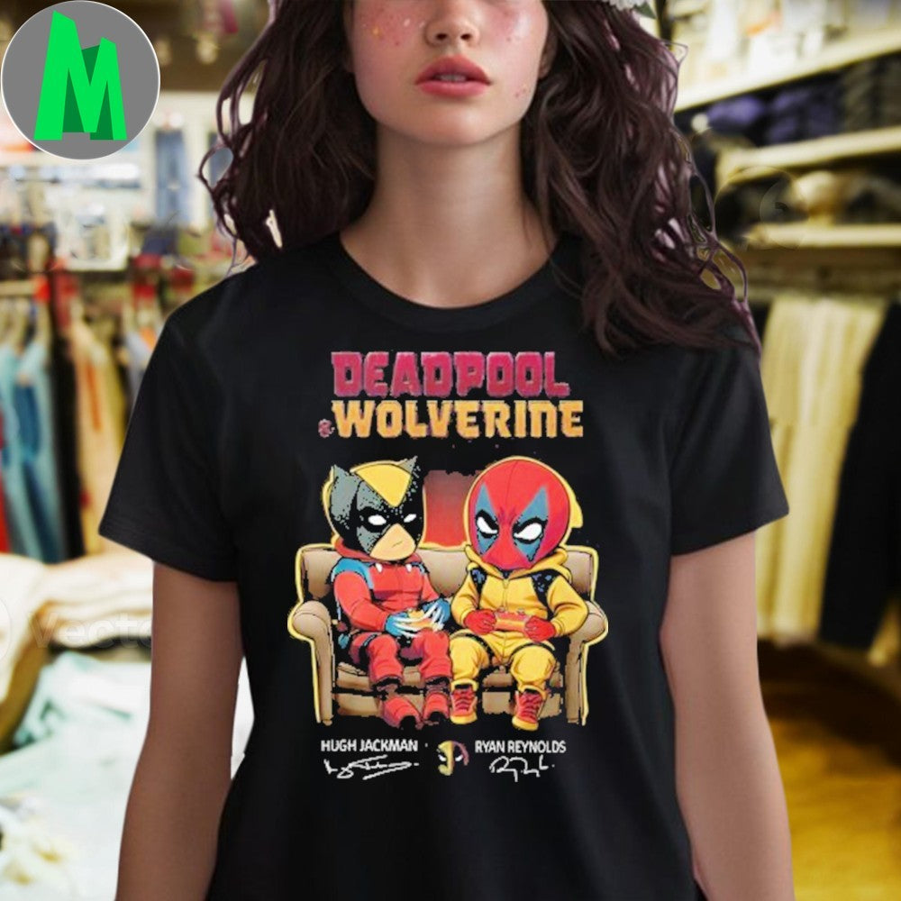 Deadpool And Wolverine Hugh Jackman x Ryan Reynolds Signature Shirt
