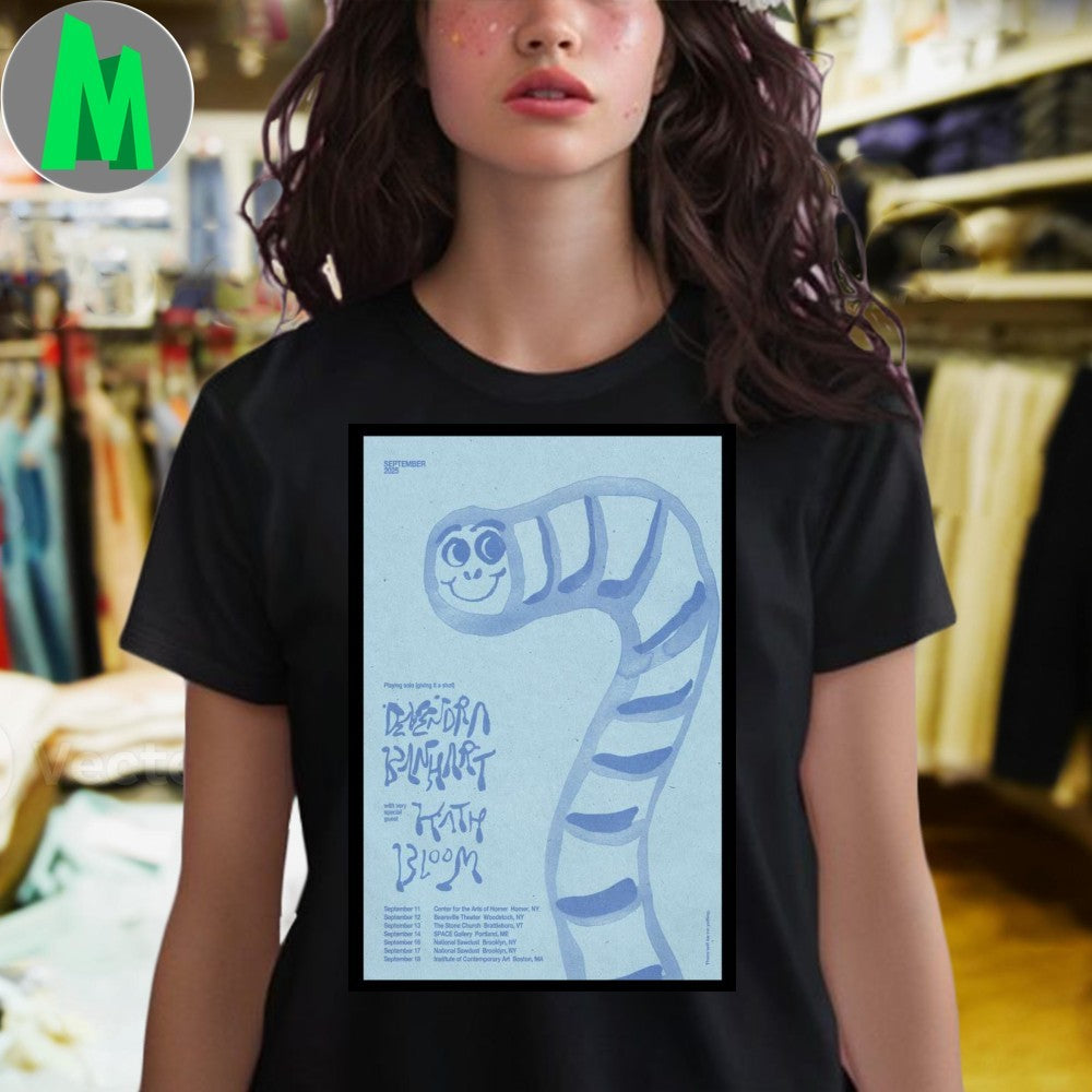 Devendra Banhart 2025 Tour Poster T-Shirt Indie Folk Music Concert Merch