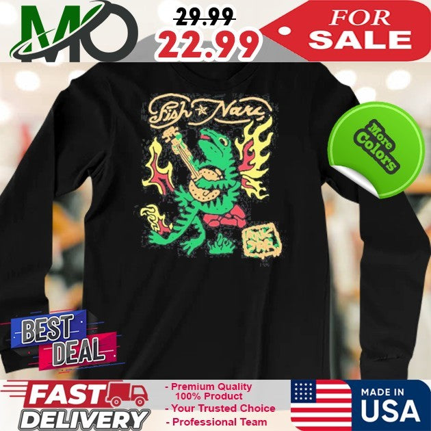 Fishtian Audigier Aka Fish Hardy Frog Reggae Music Graphic T-Shirt