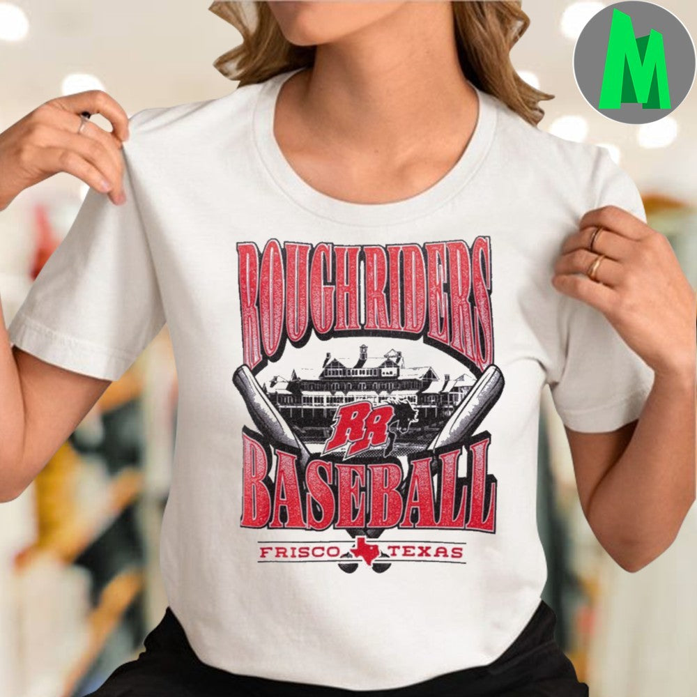Frisco Texas Rough Riders Baseball Throwback Graphic T-Shirt