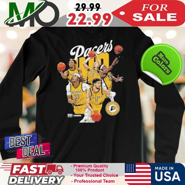 Indiana Pacers Starting 5 NBA 2025 Basketball Fan Logo T-Shirt