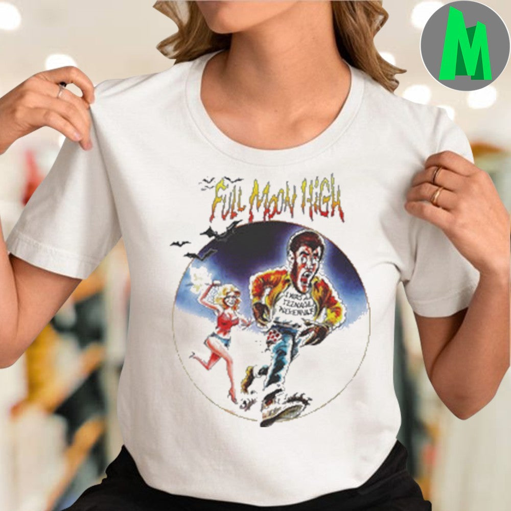 Iron Fortress Records Full Moon High Horror Movie Shirt