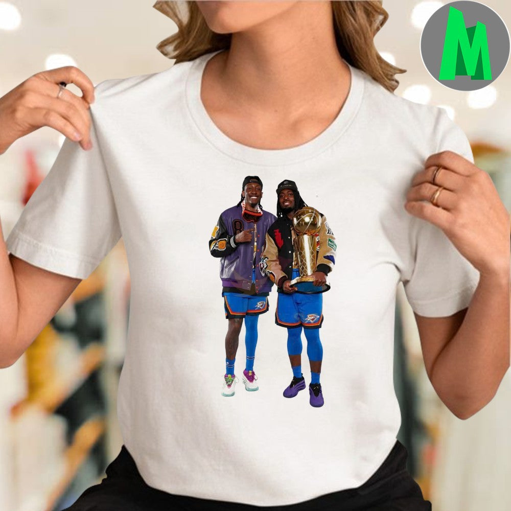 Jalen Williams Luguentz Dort 2025 Nba Champions Locker Room Style Shirt