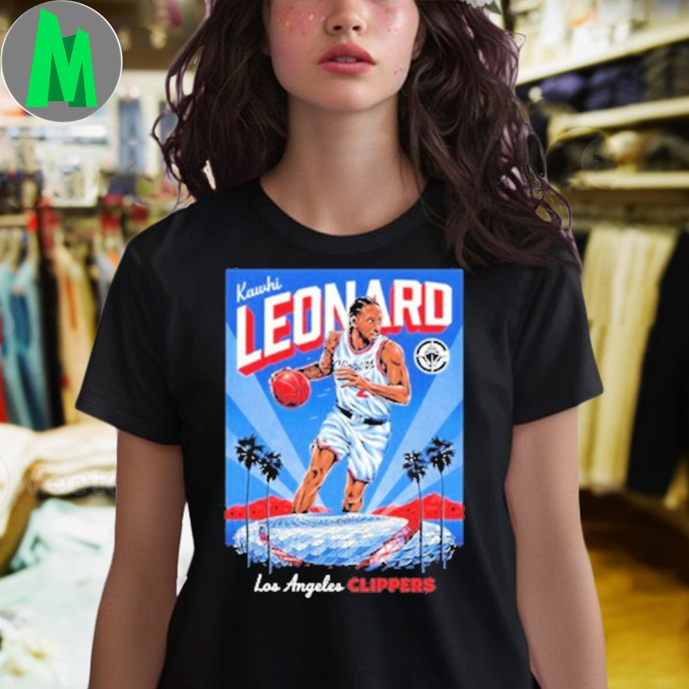 Kawhi Leonard Los Angeles Clippers Graphic T-Shirt NBA Basketball Fan Apparel Player Art Tee