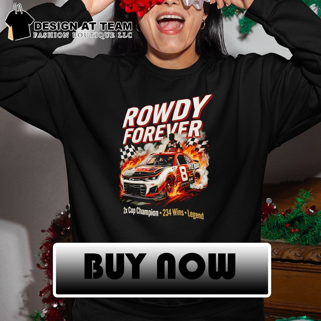 Kyle Busch Rowdy Nascar Cup Series 2x Cup Champion 234 Wins Legend shirt