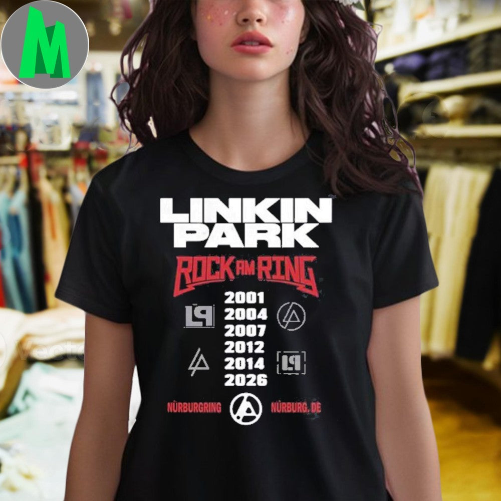 Linkin Park Rock Am Ring 2026 Nürburgring Germany Festival Graphic T-Shirt
