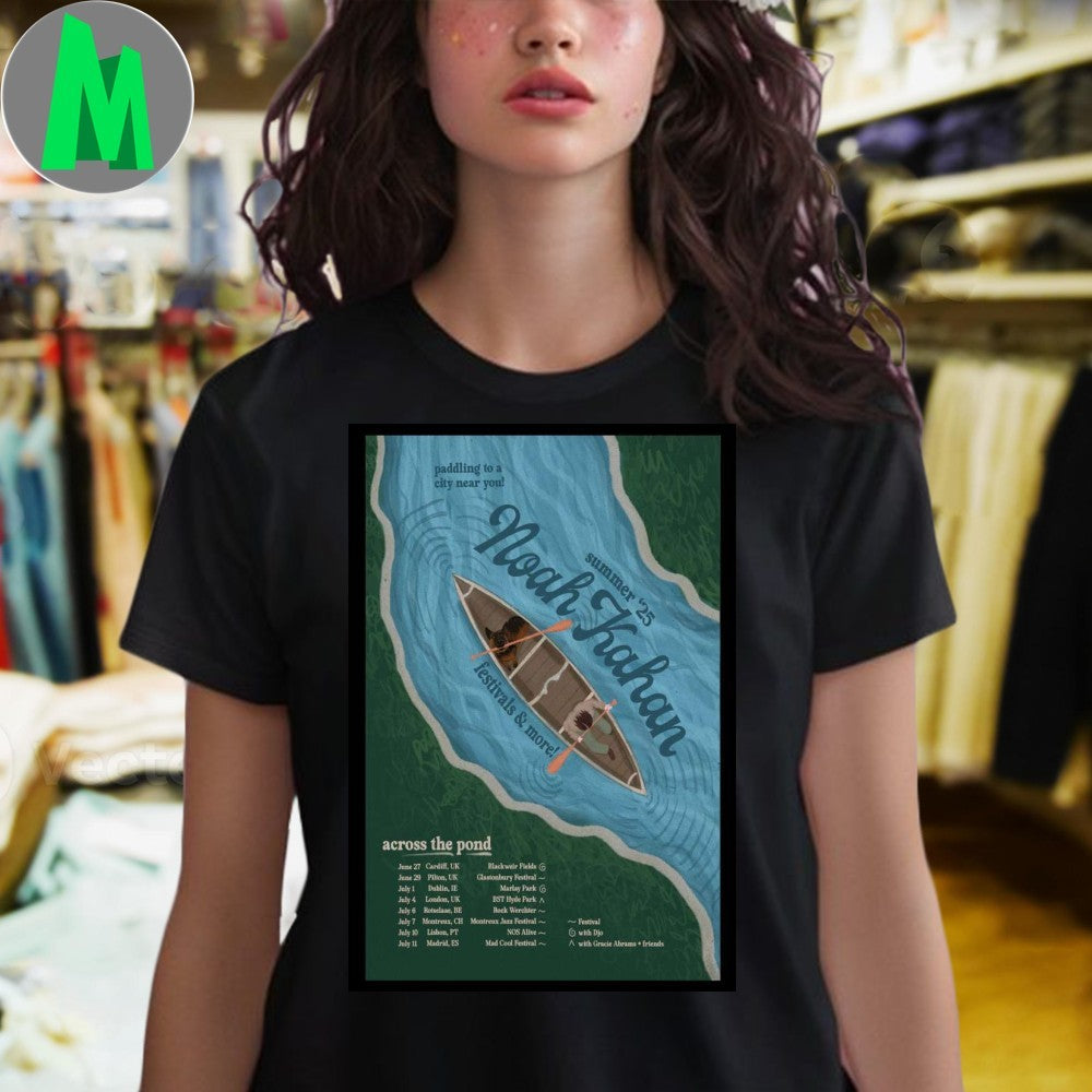 Noah Kahan On Tour Across UK + EU Summer 2025 Poster Shirt