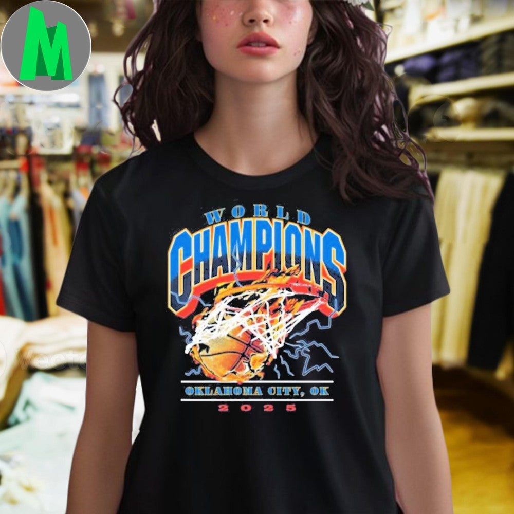 OKC Thunder 2025 World NBA Champions Graphic T-Shirt