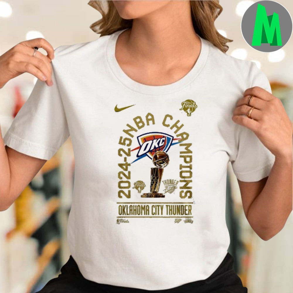 OKC Thunder Basketball 2025 Champions OKC Thunder Won For City Shirt