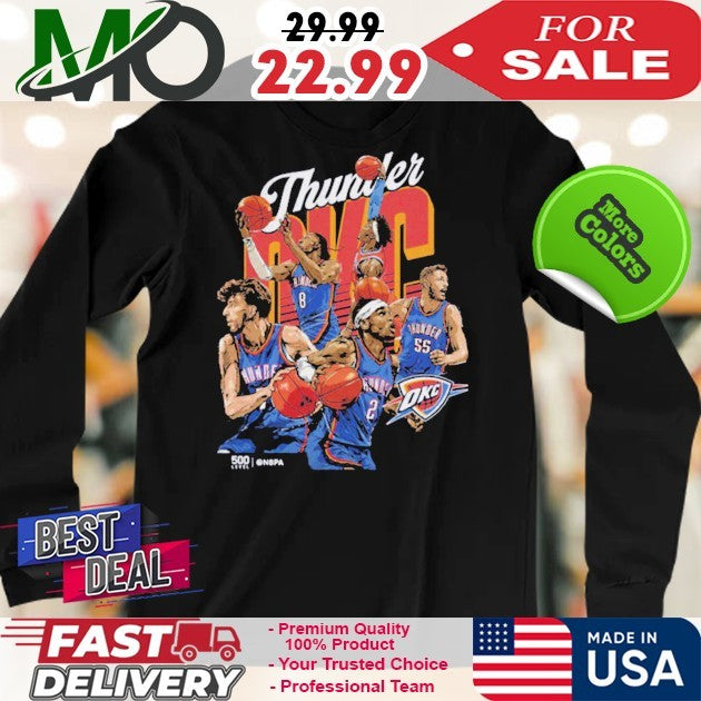 Oklahoma City Thunder OKC Starting 5 NBA 2025 Basketball Fan T-Shirt