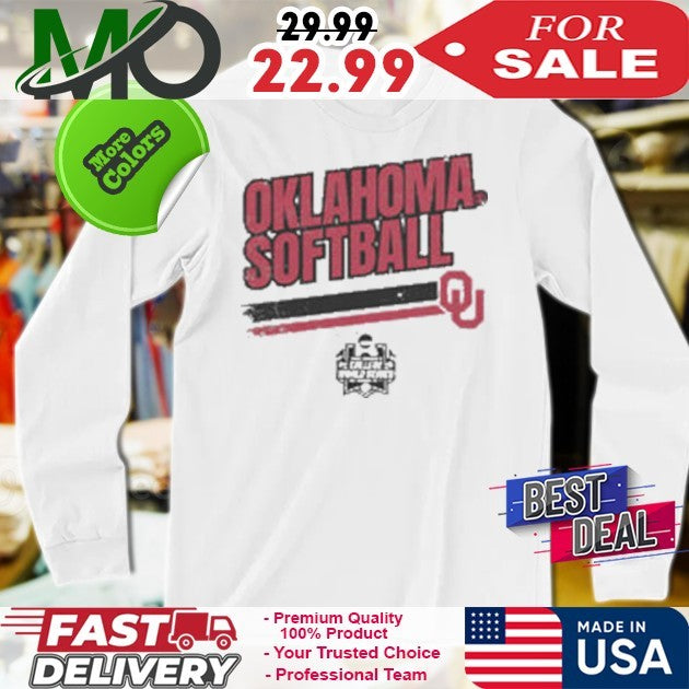 Oklahoma Sooners Softball Women’s College World Series Stripe Logo Fan Shirt