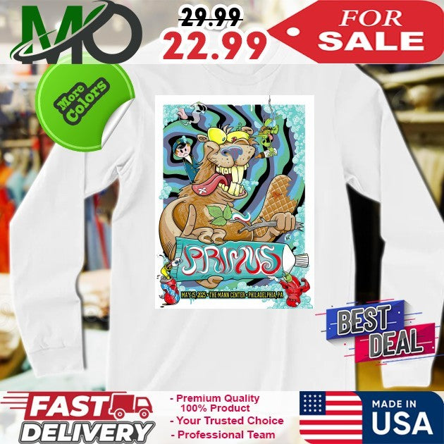 Primus May 15 2025 The Mann Center Philadelphia Pa Shirt