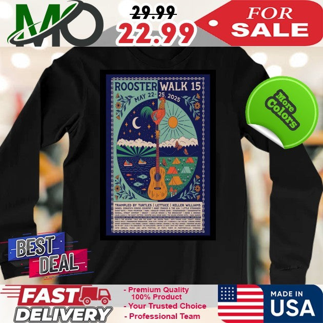 Rooster Walk Music Festival Martinsville VA May 22-25, 2025 Poster T-Shirt
