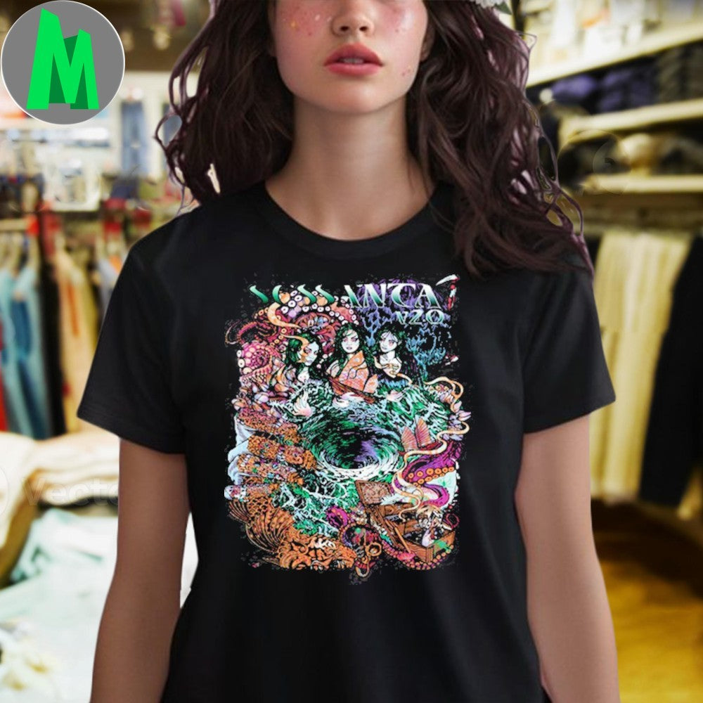 Sessanta Band Art Graphic T-Shirt Psychedelic Fantasy Music Fan Apparel Black