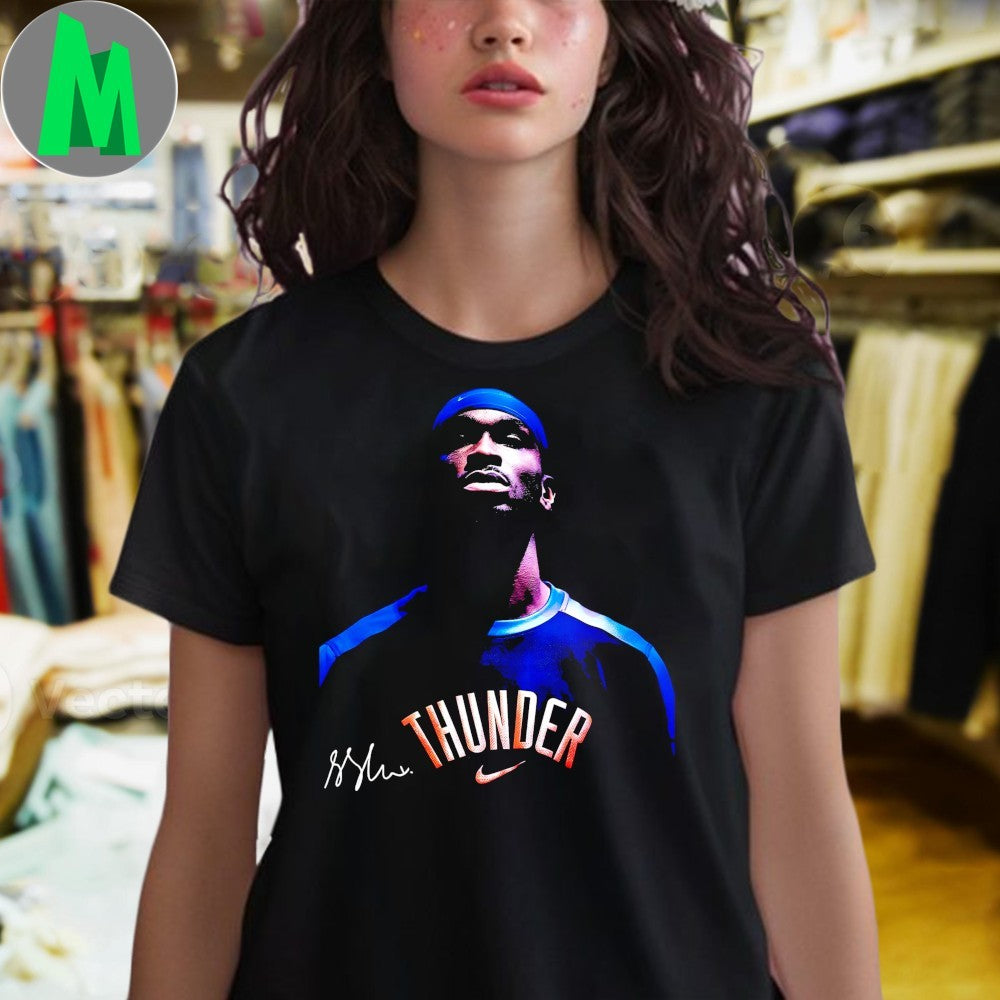 Shai Gilgeous Alexander Okc Thunder Vintage Basketball Shirt