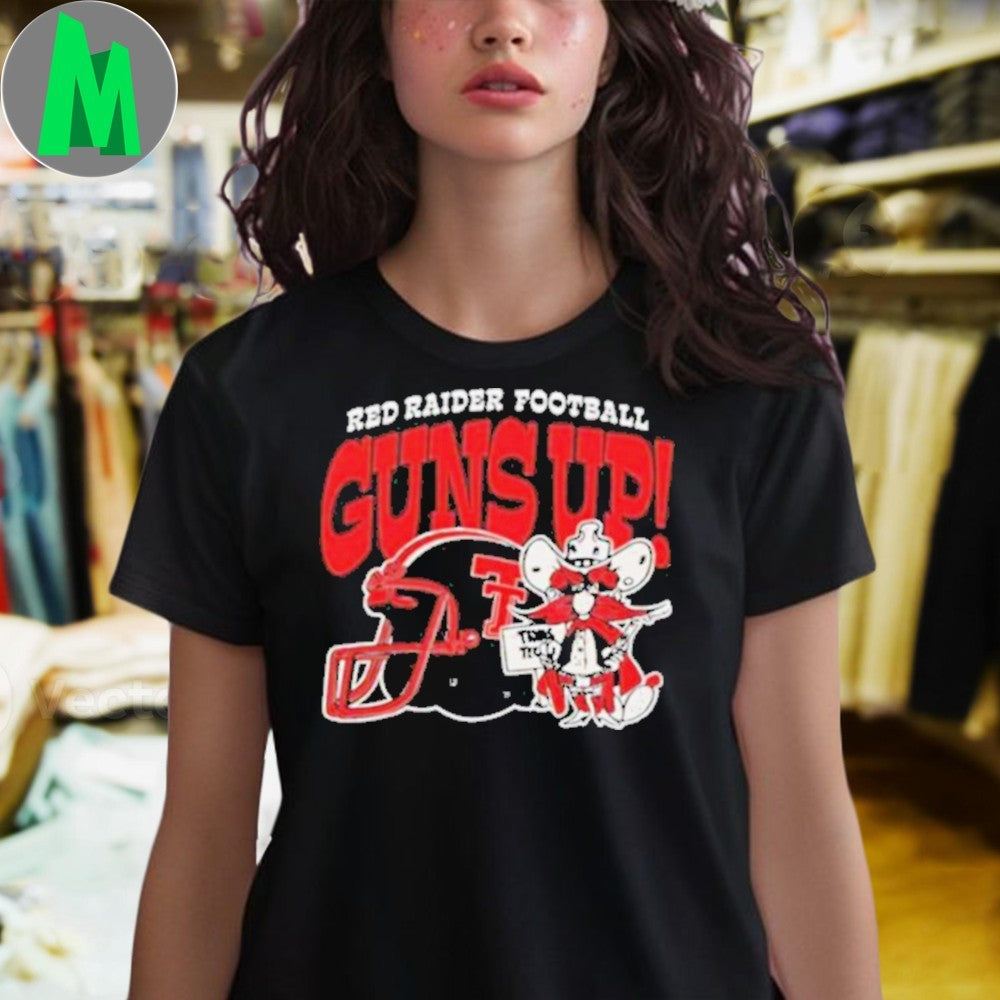 Texas Tech Red Raiders University football guns up shirt