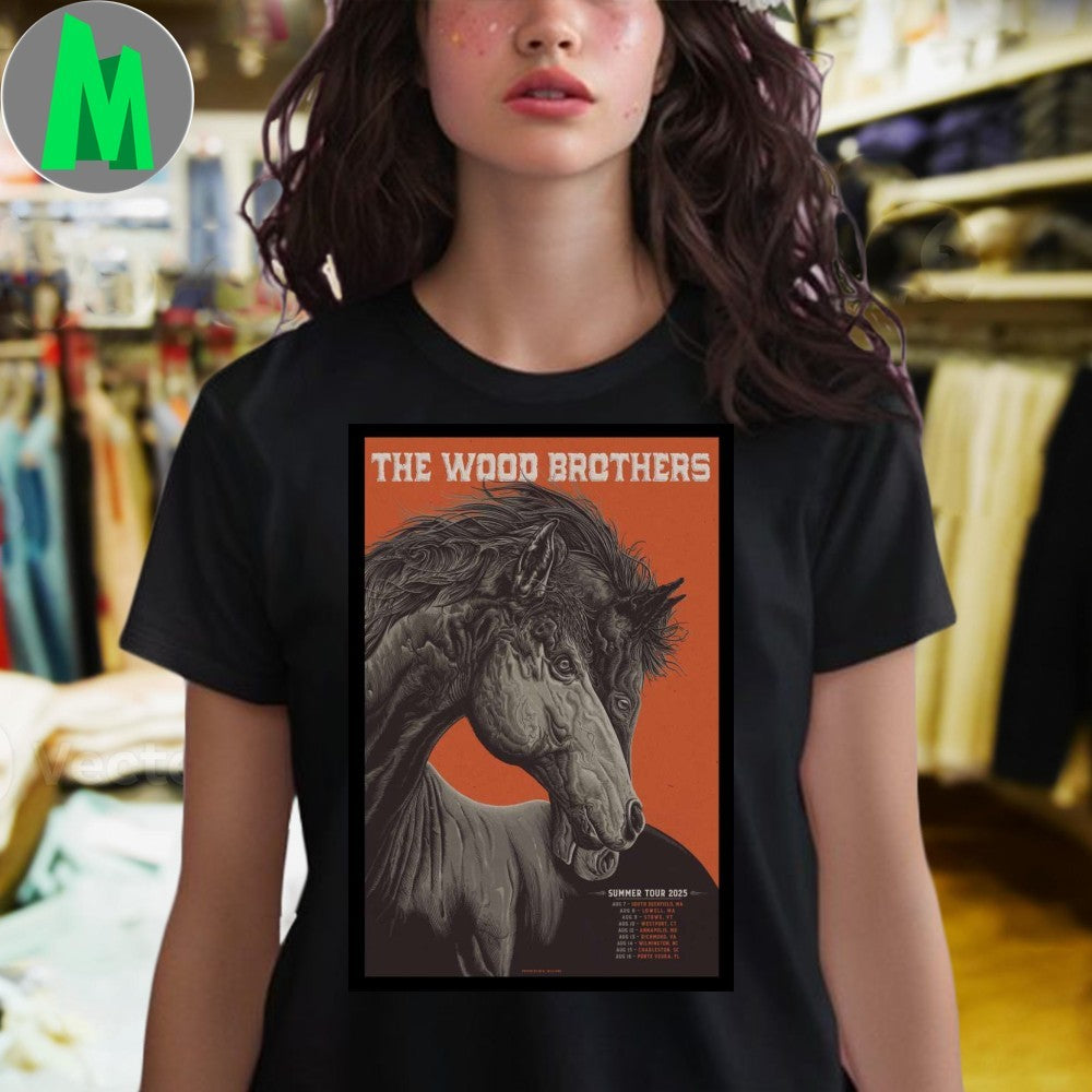The Wood Brothers Summer Tour 2025 Poster Shirt