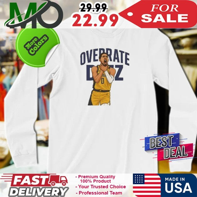 Tyrese Haliburton Overrate Deez Funny Choke Meme Basketball Fan T-Shirt