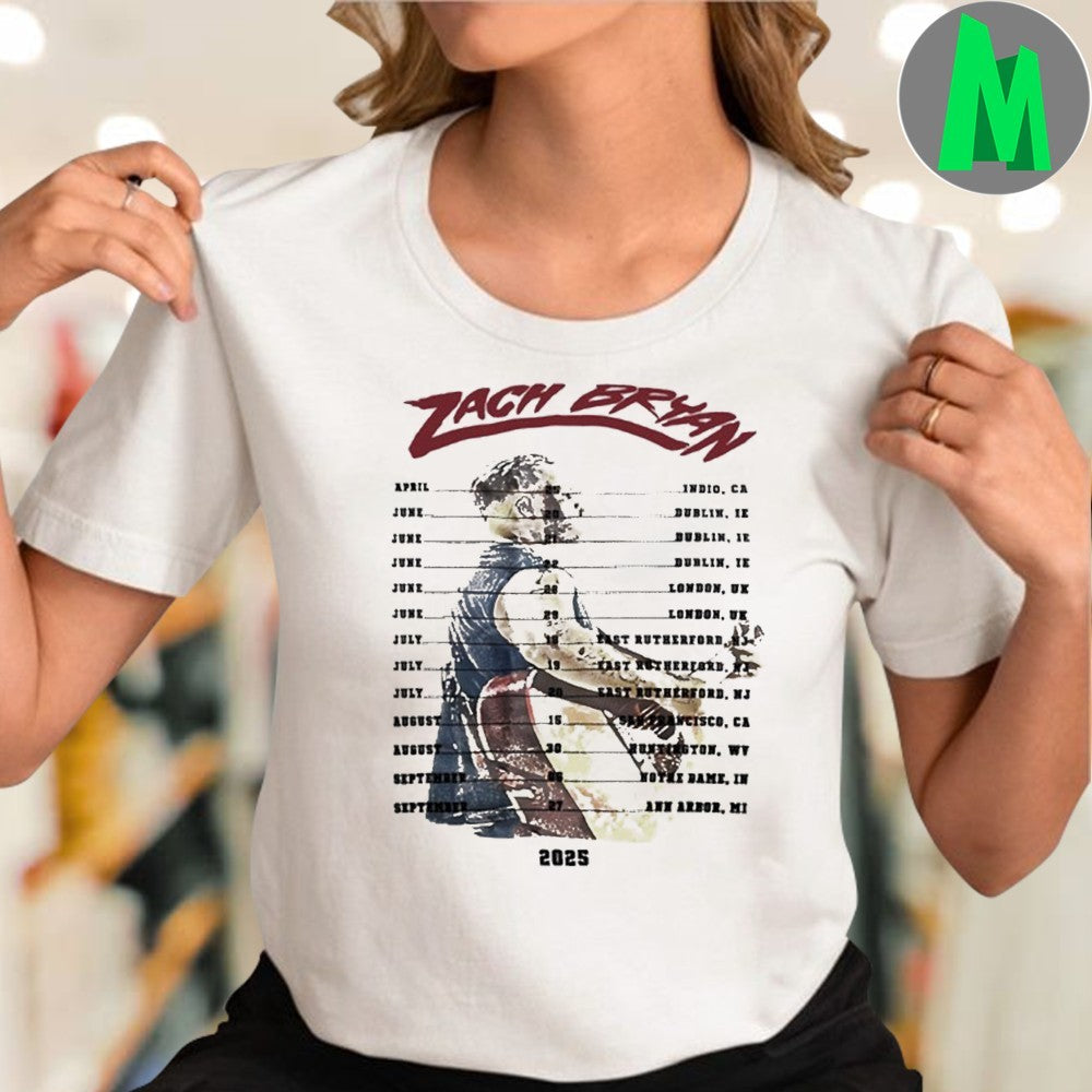 Zach Bryan Tour 2025 World Summer Show 2025 Shirt