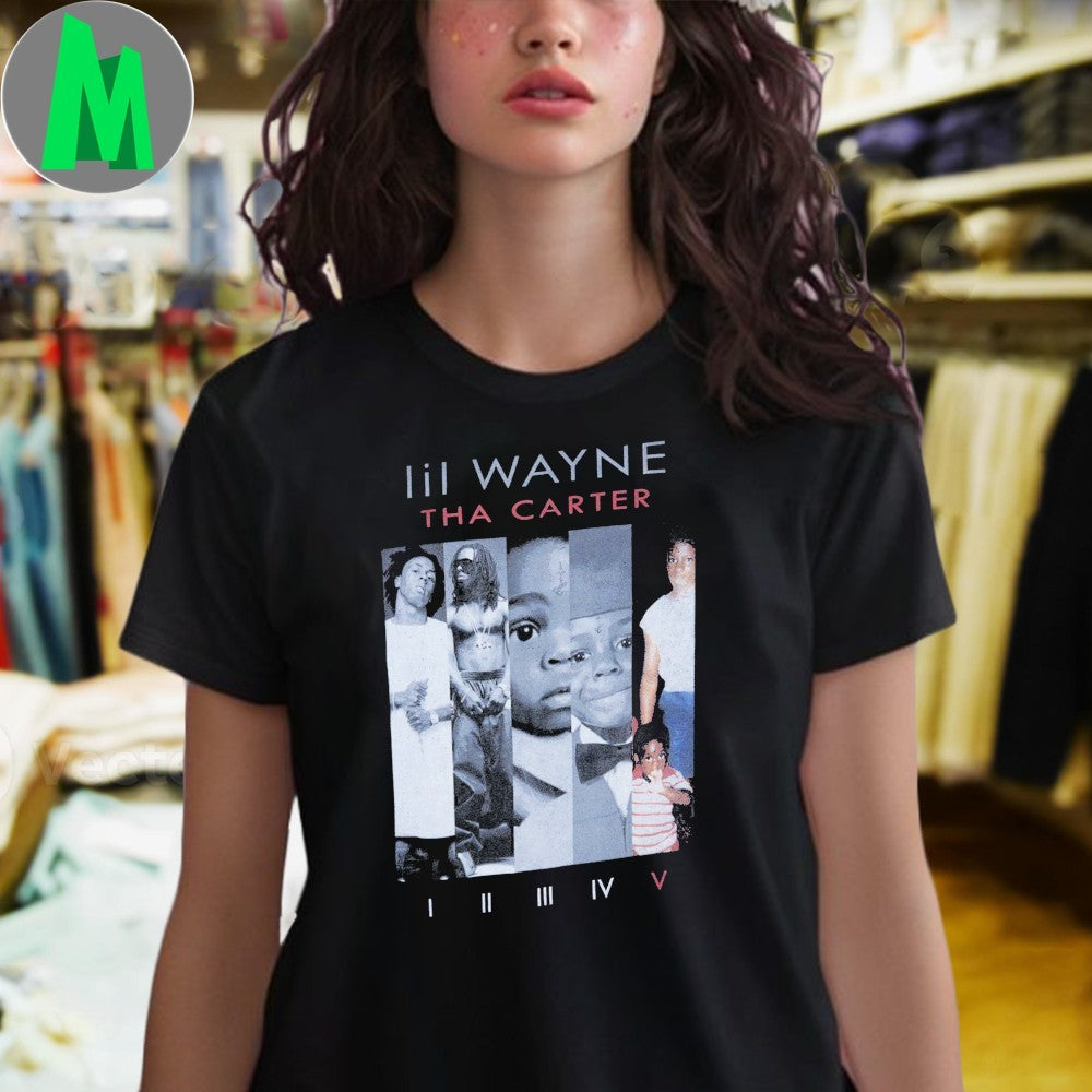 Original Lil Wayne Tha Carter V Album Cover T-Shirt